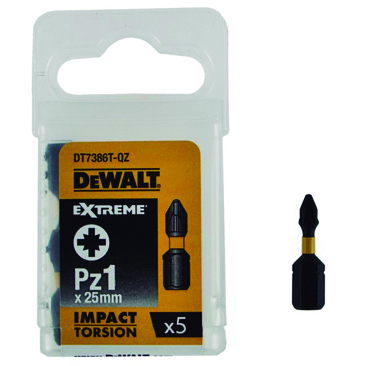 DEWALT DT7386T-QZ PUNTES TORSIO IMPACTE PZ1x5 25mm